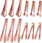12 Pieces Tongs for Serving Utensils Mini Serving Tong Stainless Steel Appetizer Tongs Ice Sugar Tong Food Tong Cooking Tong for Salad Kitchen Buf...